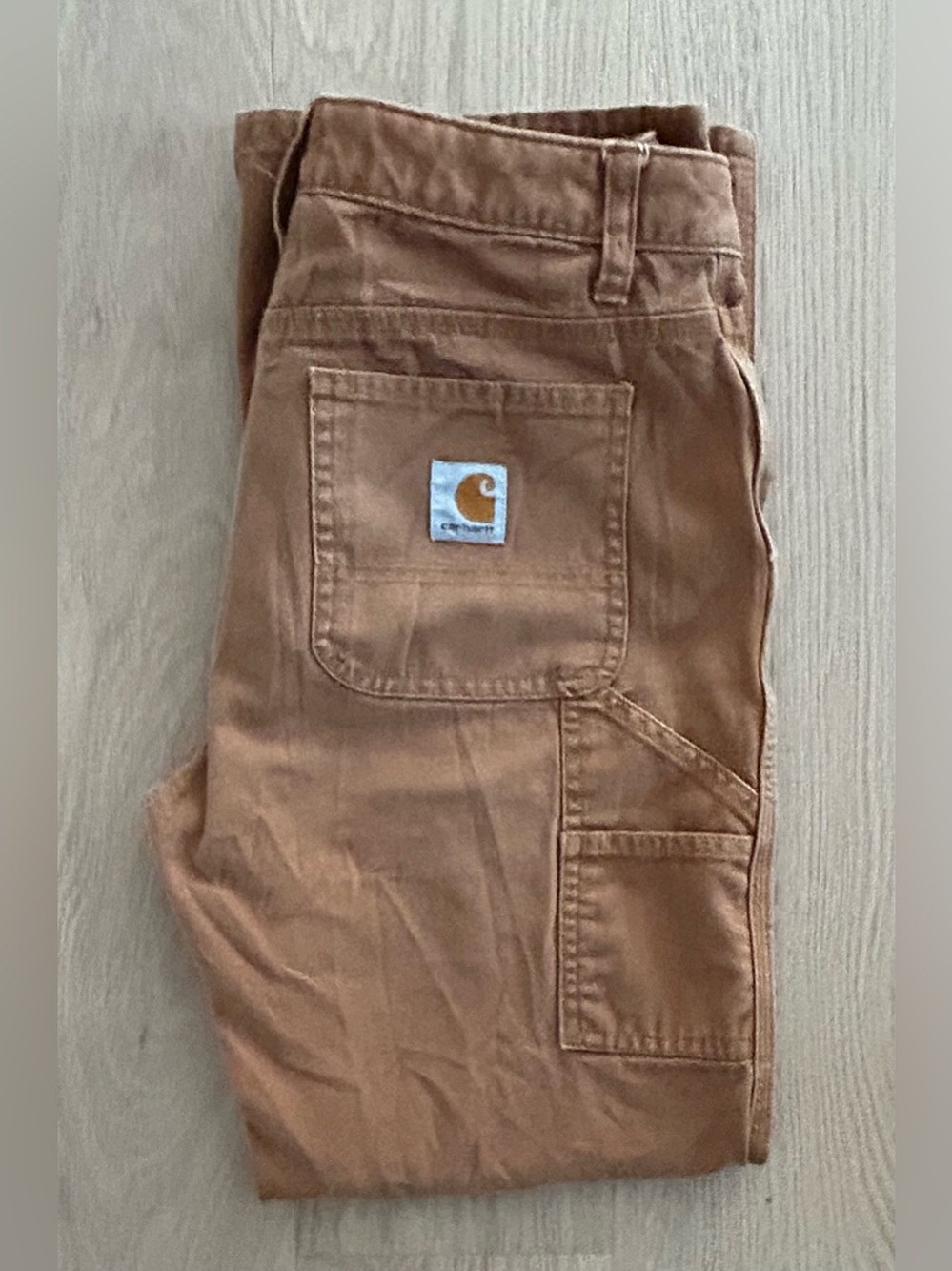 Youth Carhartt Canvas Carpenter Utility Pants - Size 14 READ*